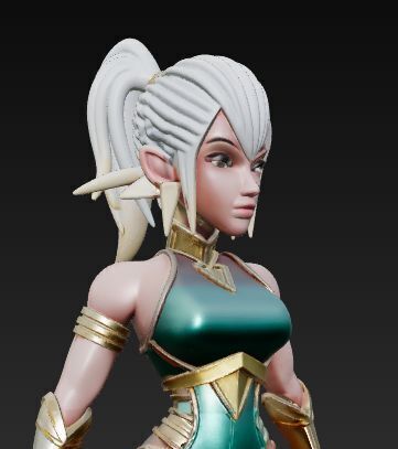 Sabrina Planet X Ambassador Rigged Stylized Sci-Fi Fantasy 3D model_13