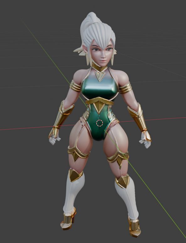 Sabrina Planet X Ambassador Rigged Stylized Sci-Fi Fantasy 3D model_17