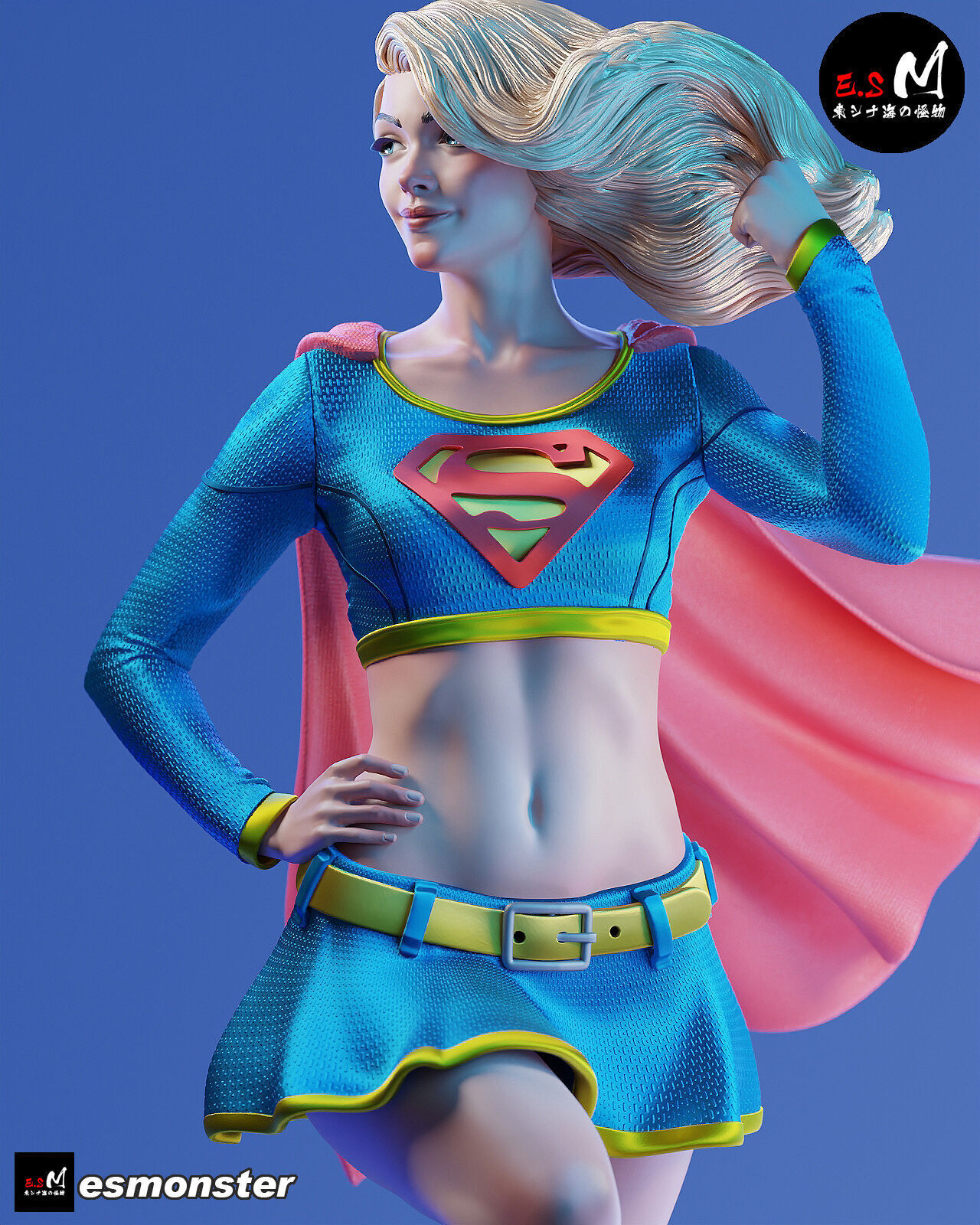 NSFW Super Girl 3D print model_3
