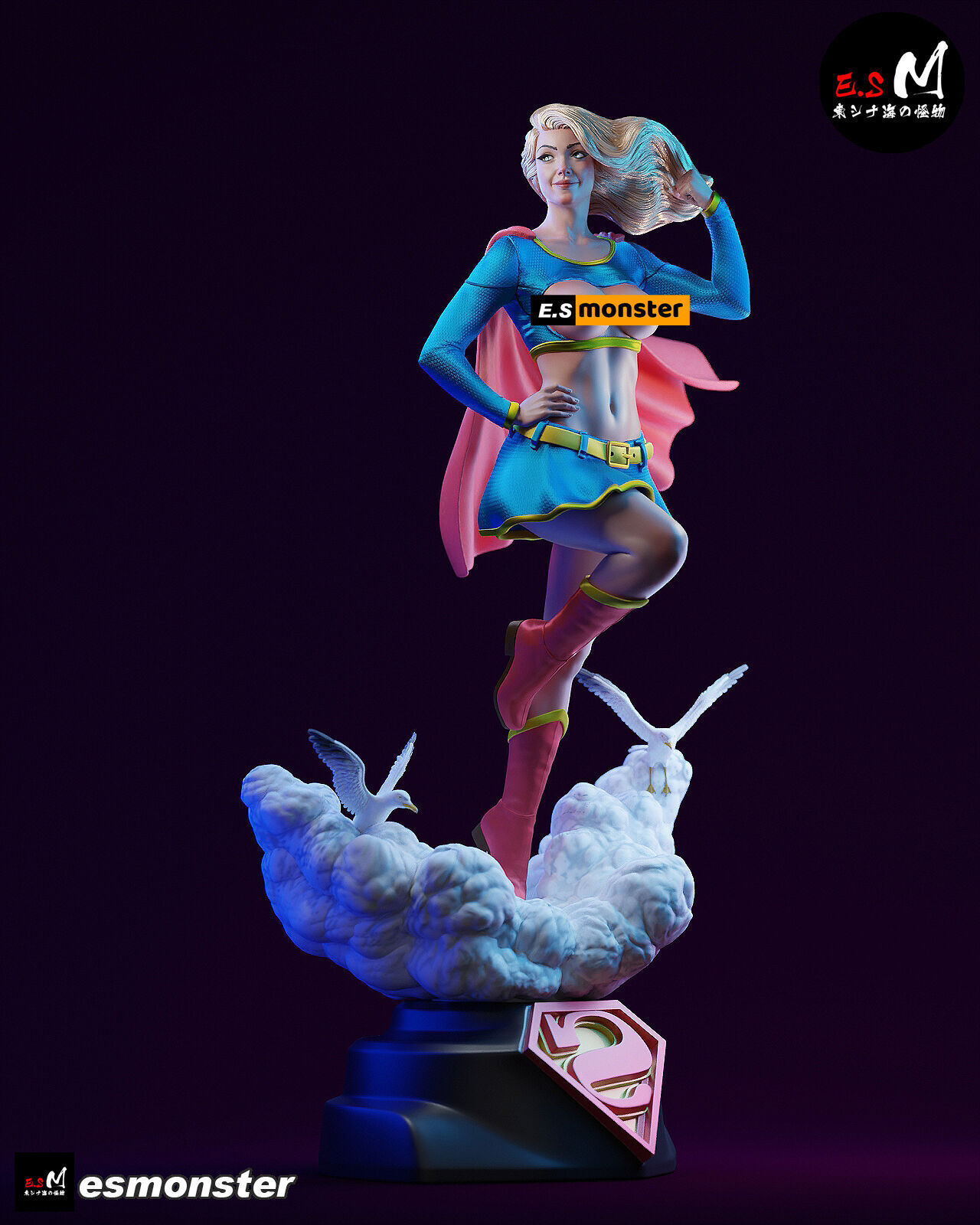 NSFW Super Girl 3D print model_10