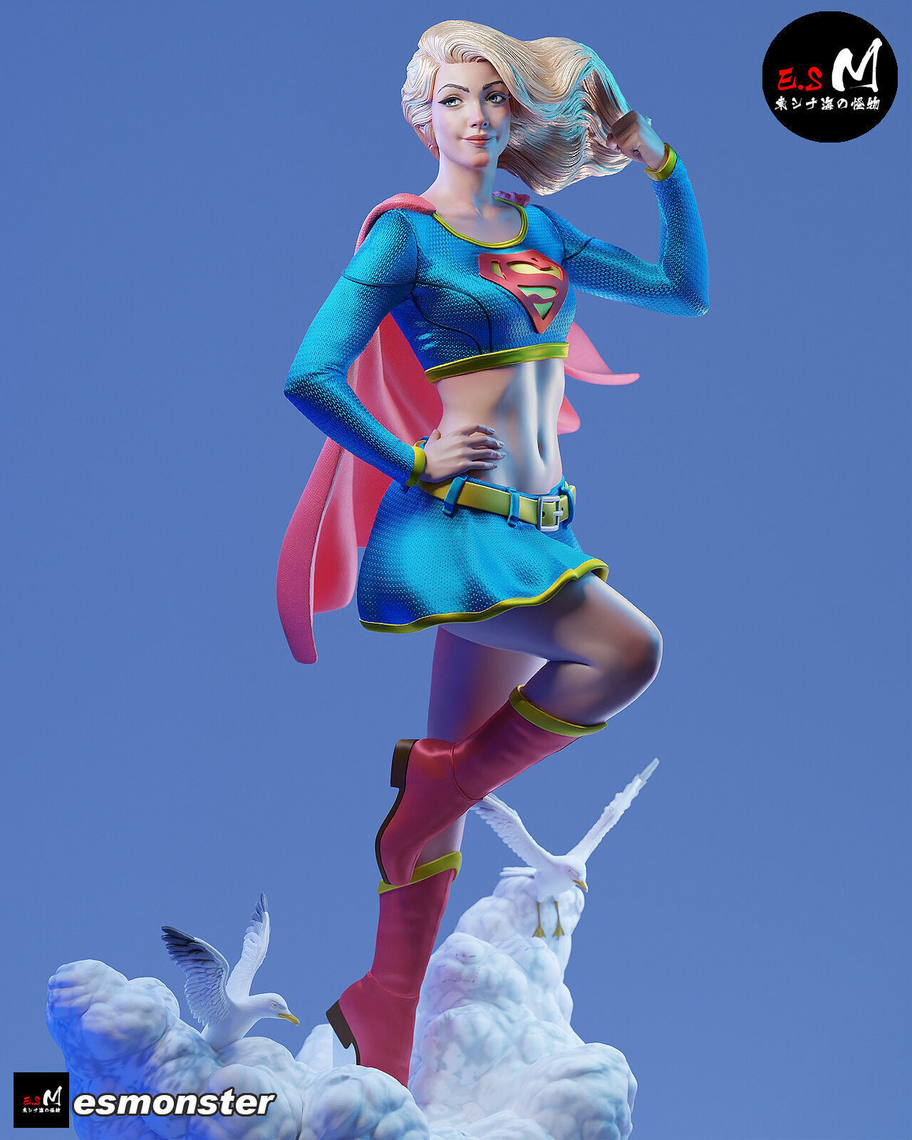 NSFW Super Girl 3D print model_7