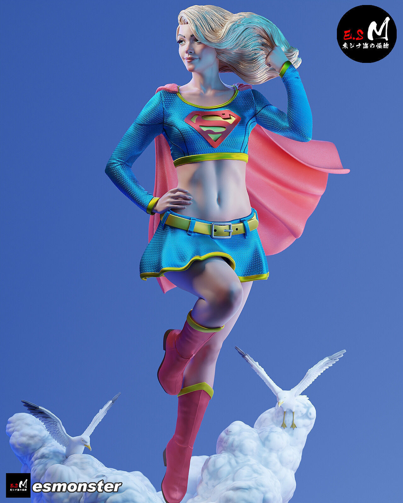 NSFW Super Girl 3D print model_8