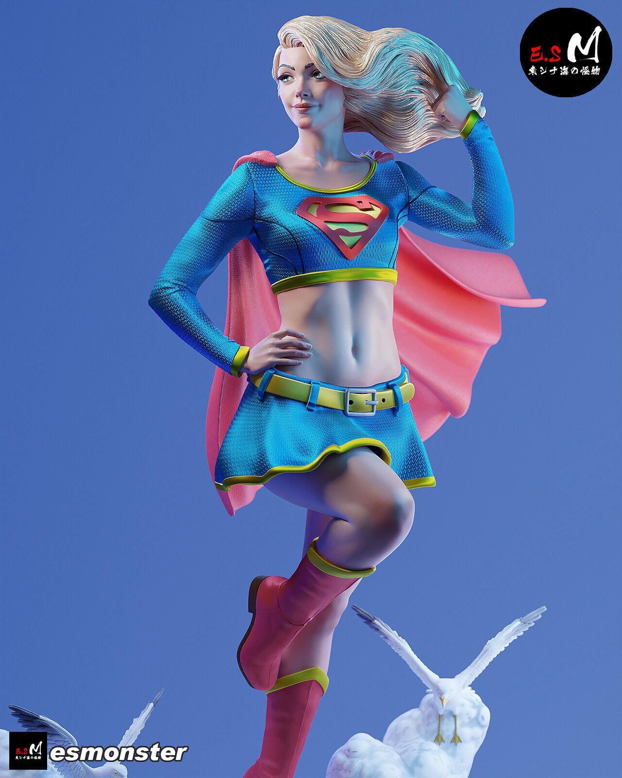 NSFW Super Girl 3D print model_5