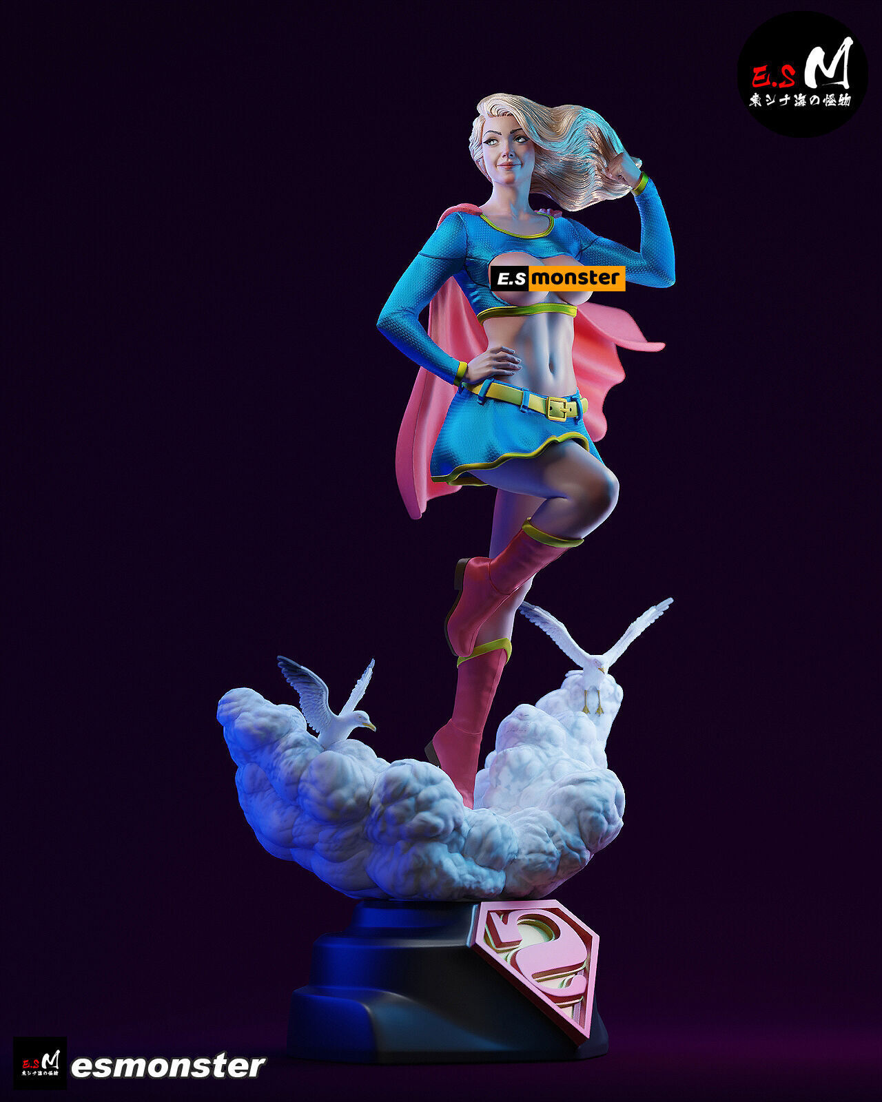 NSFW Super Girl 3D print model_11