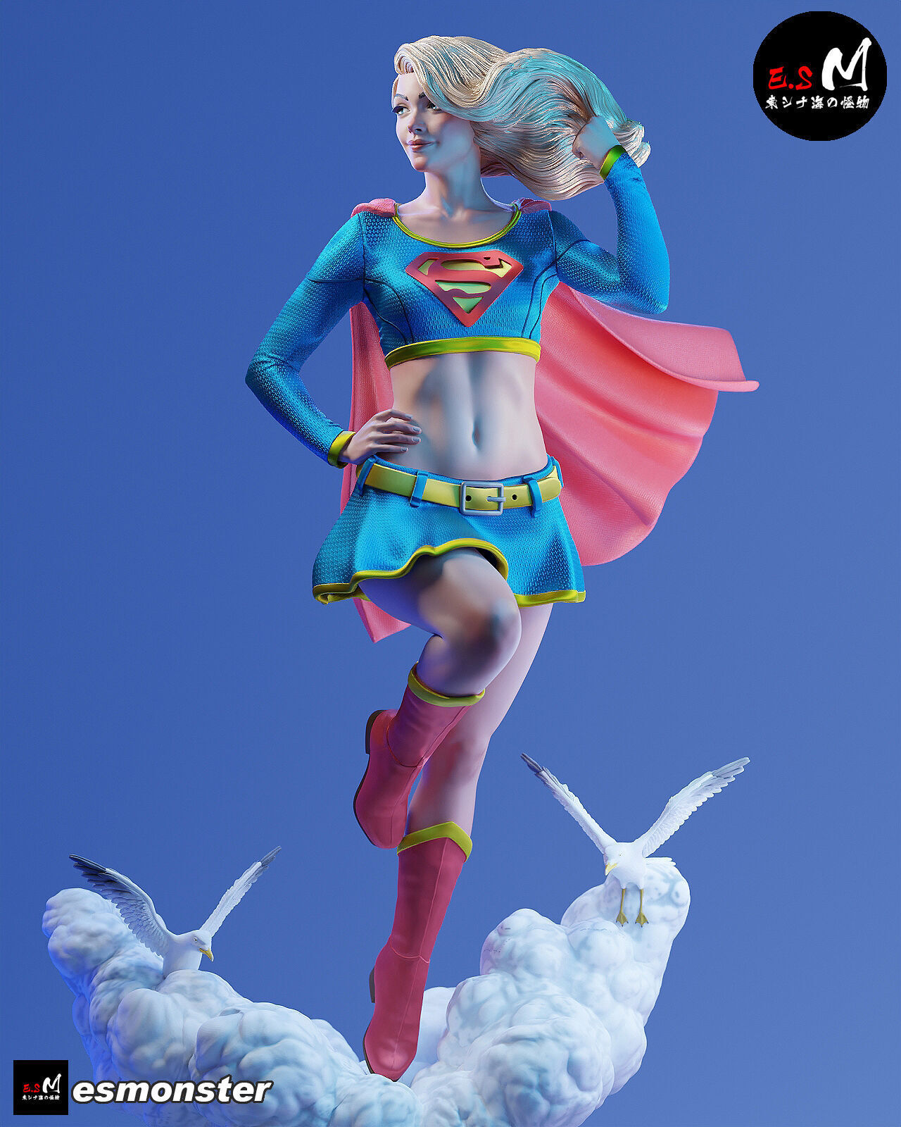 NSFW Super Girl 3D print model_6