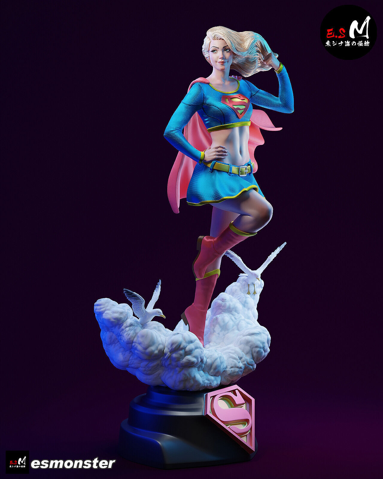 NSFW Super Girl 3D print model_15