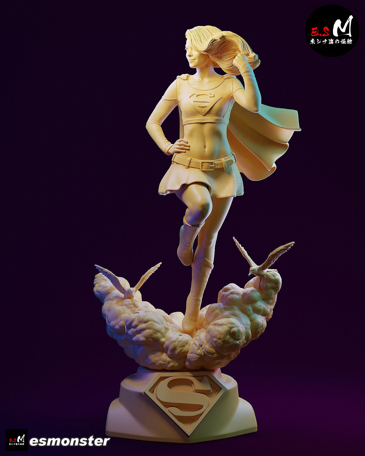 NSFW Super Girl 3D print model_19