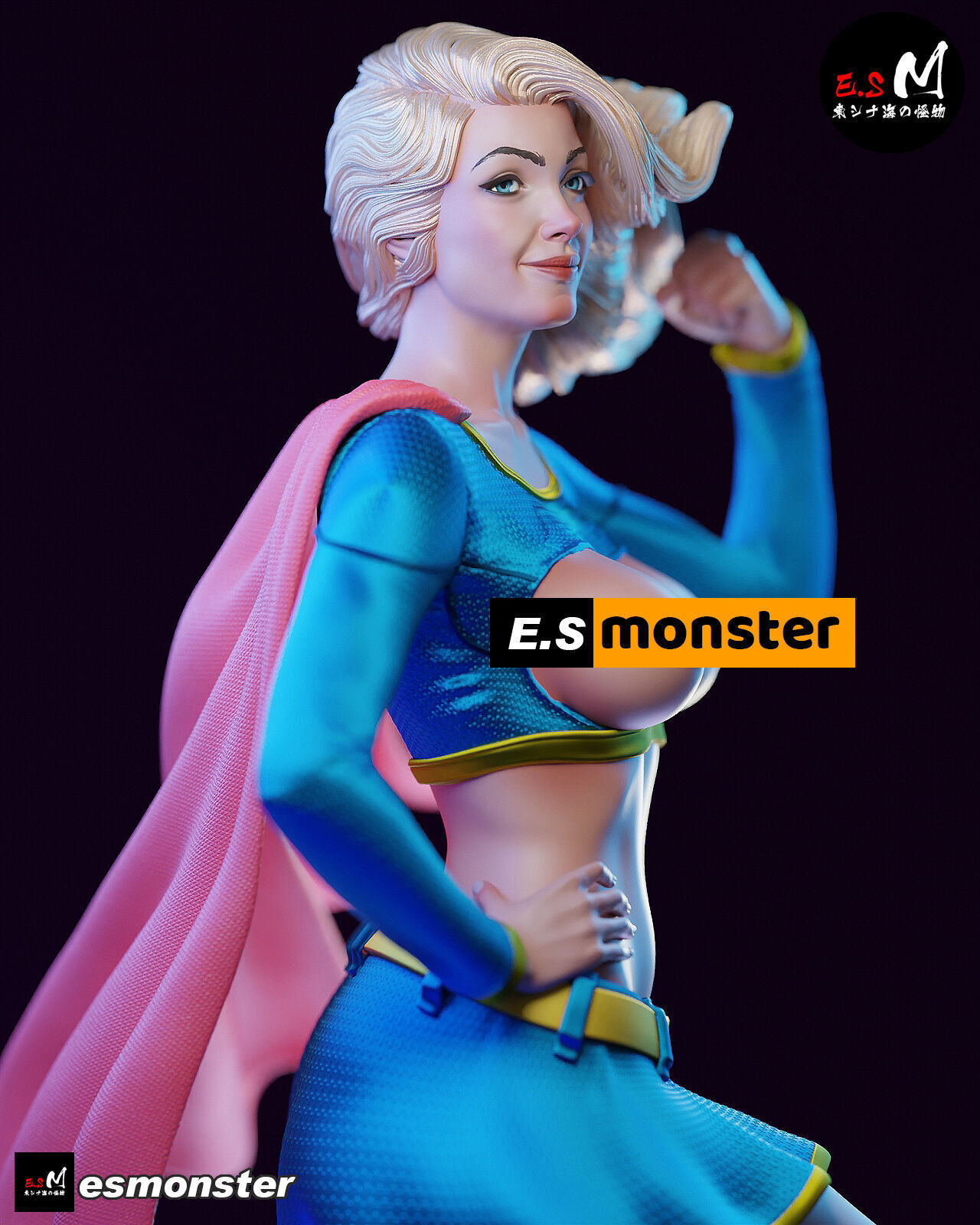NSFW Super Girl 3D print model_14