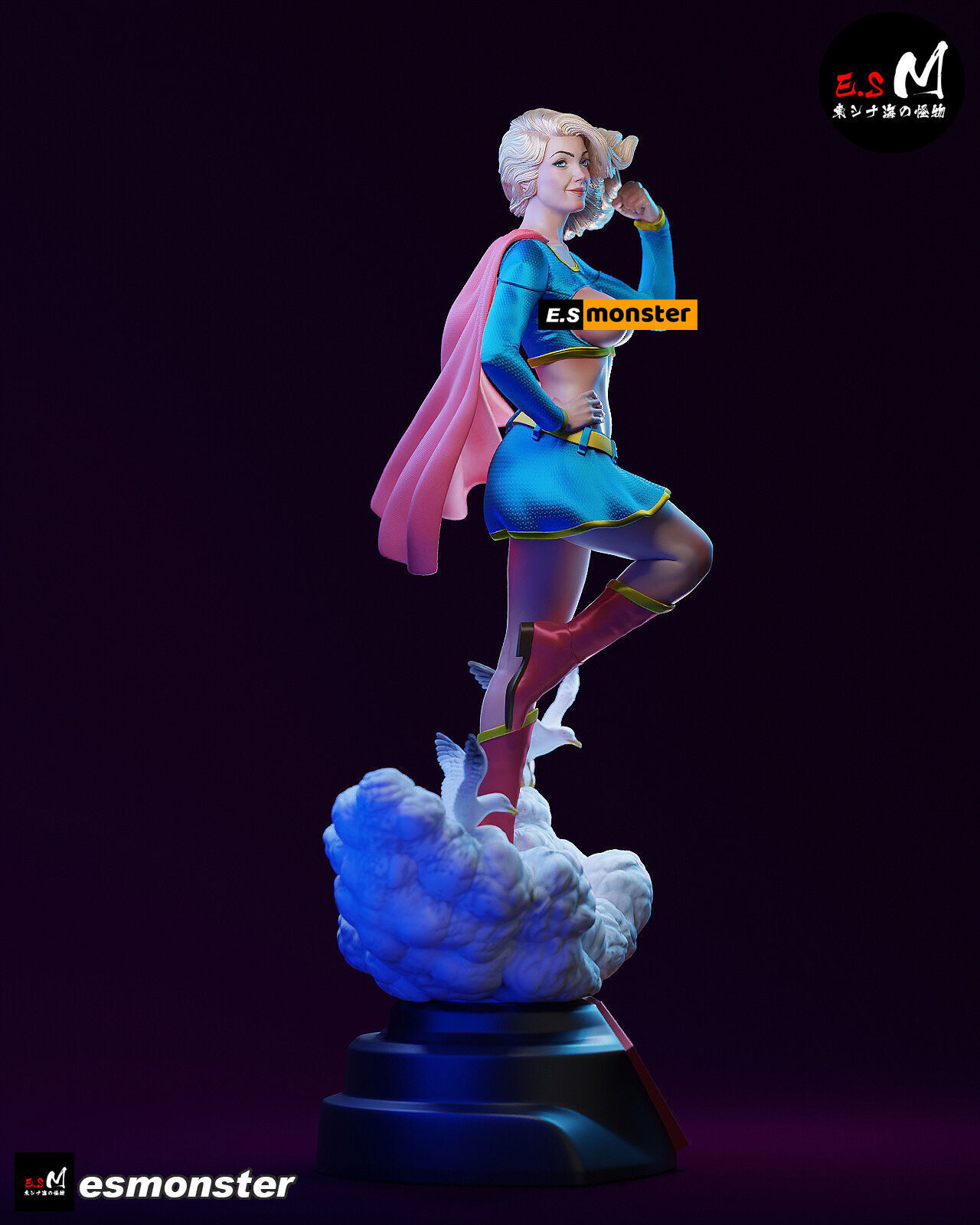 NSFW Super Girl 3D print model_13