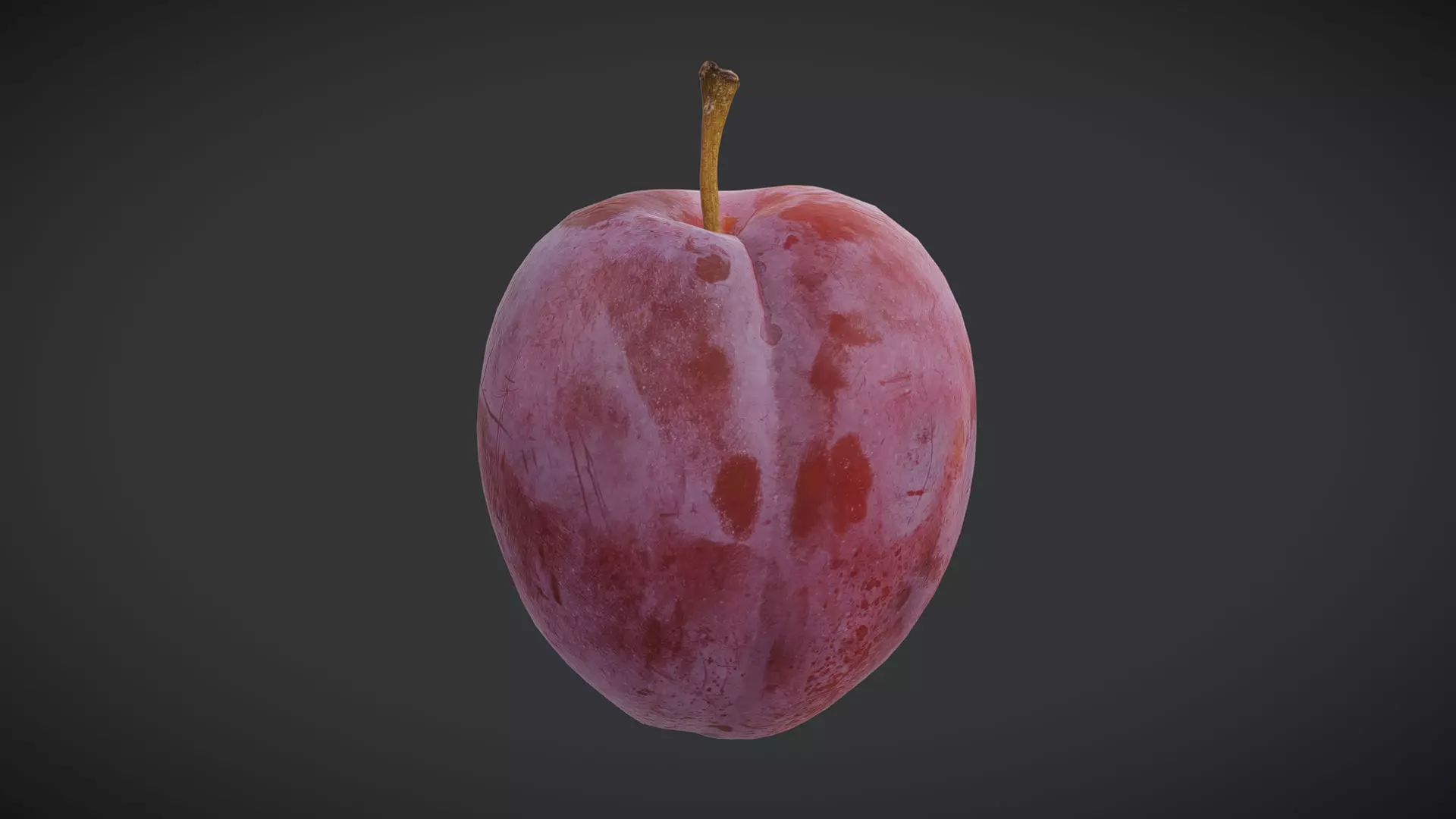 Fruit Japanese Plum Low Poly Low-poly 3D model