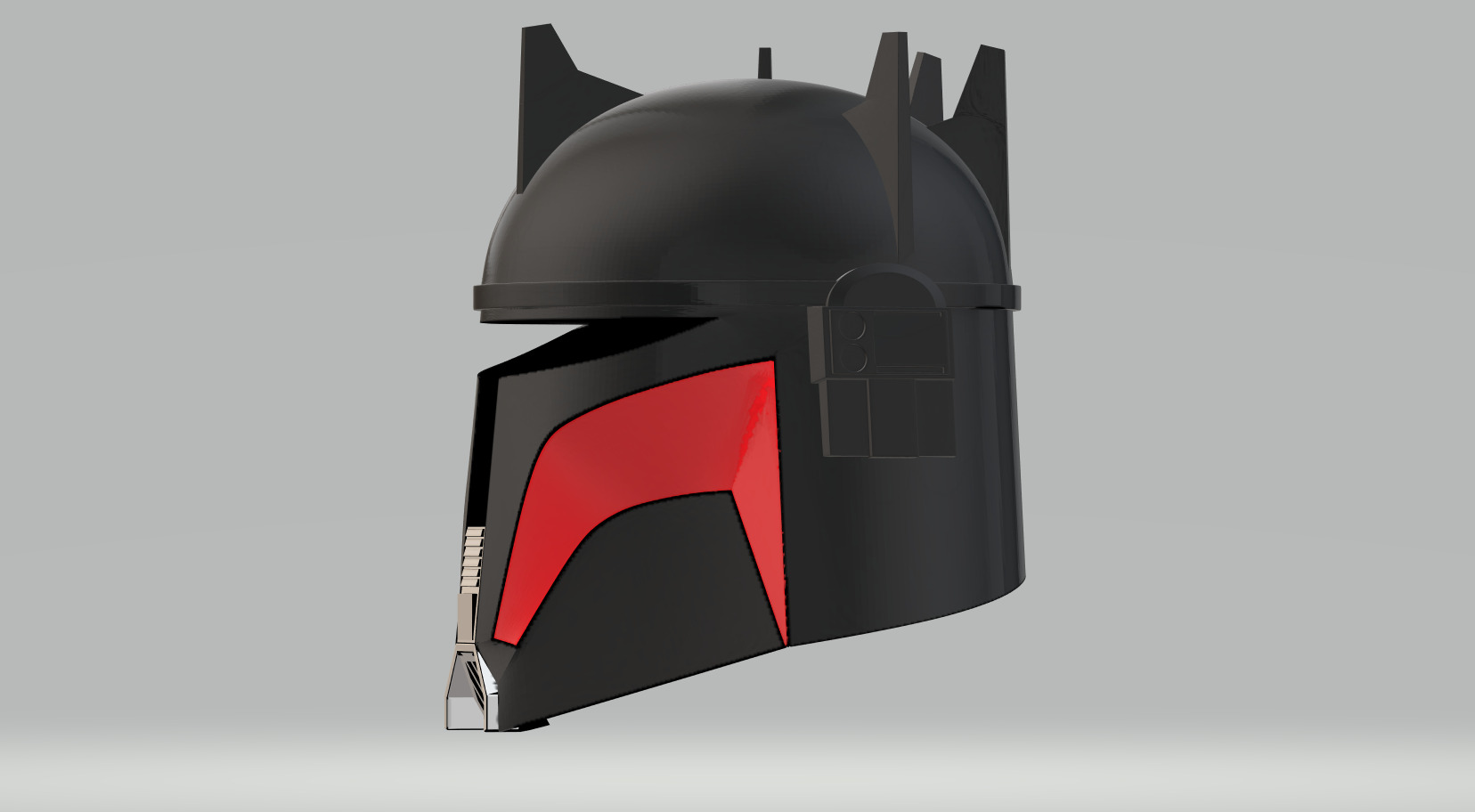 Moff Gideon Beskar Helmet 3D print model_3
