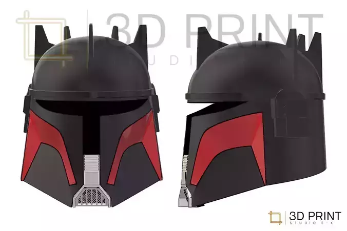 Moff Gideon Beskar Helmet 3D print model Moff Gideon Beskar Helmet 3D print model