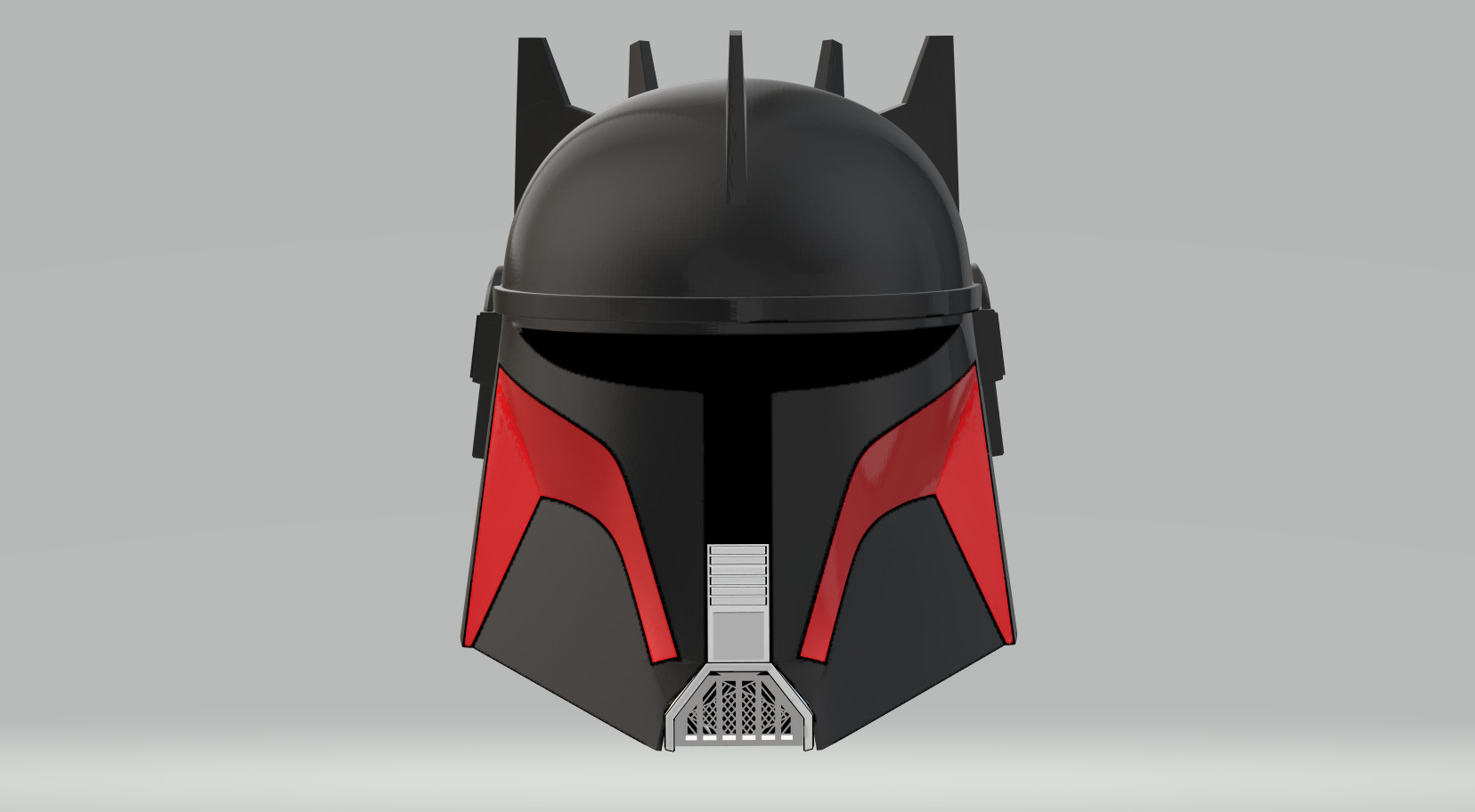 Moff Gideon Beskar Helmet 3D print model_2