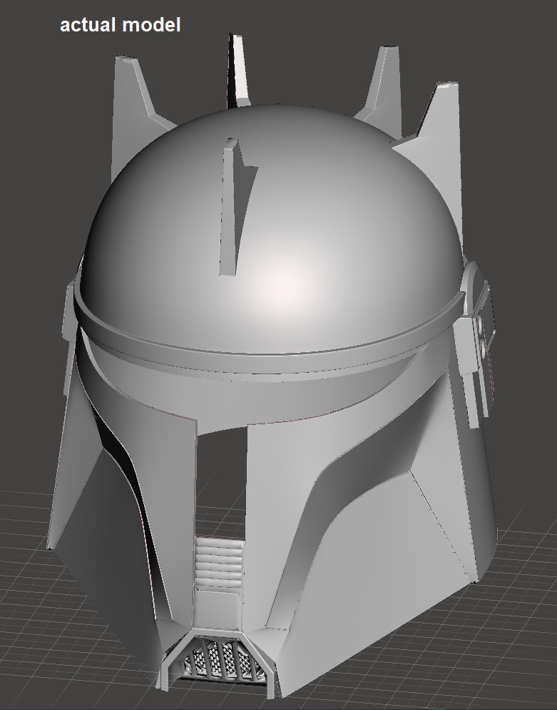 Moff Gideon Beskar Helmet 3D print model_5