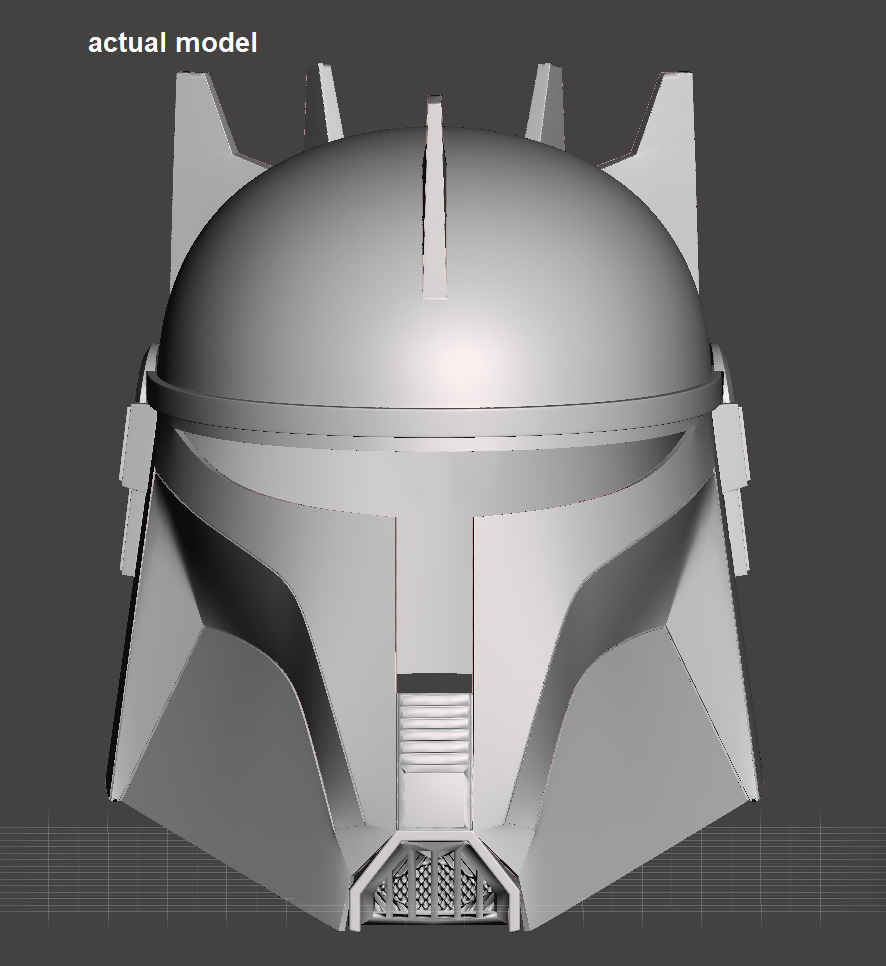 Moff Gideon Beskar Helmet 3D print model_6