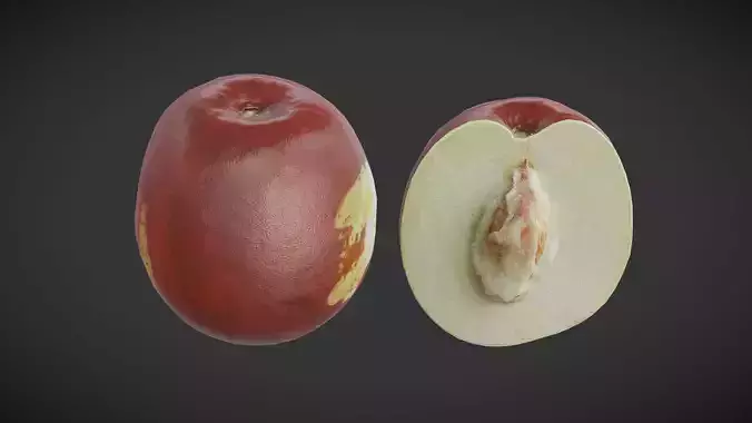 Fruit Jujube Low Poly Low-poly 3D model