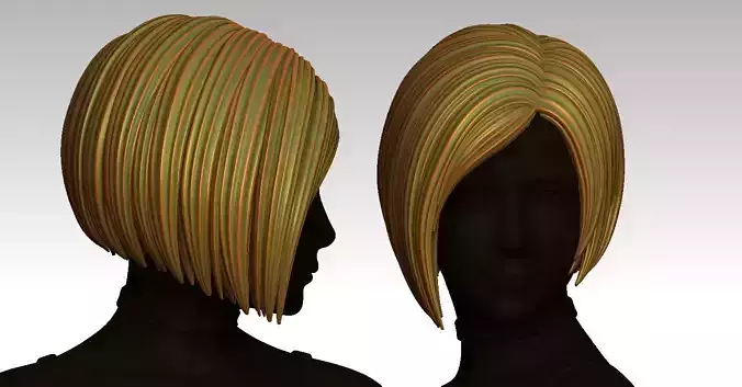 3D Hairstyles for girl V89 3D print model