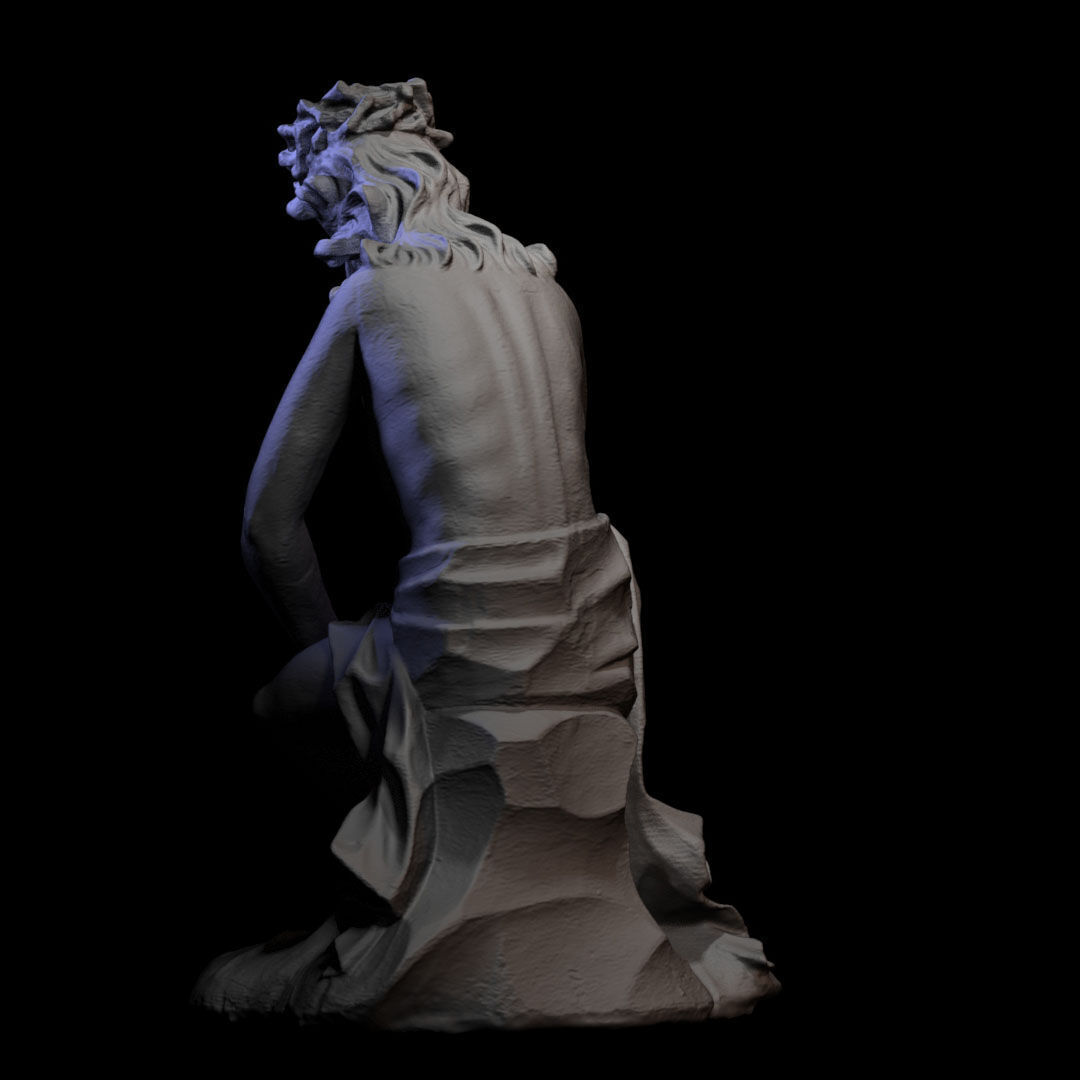 Wooden sculpture 063 3D print model_4