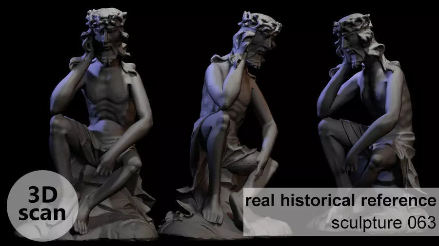 Wooden sculpture 063 3D print model_0