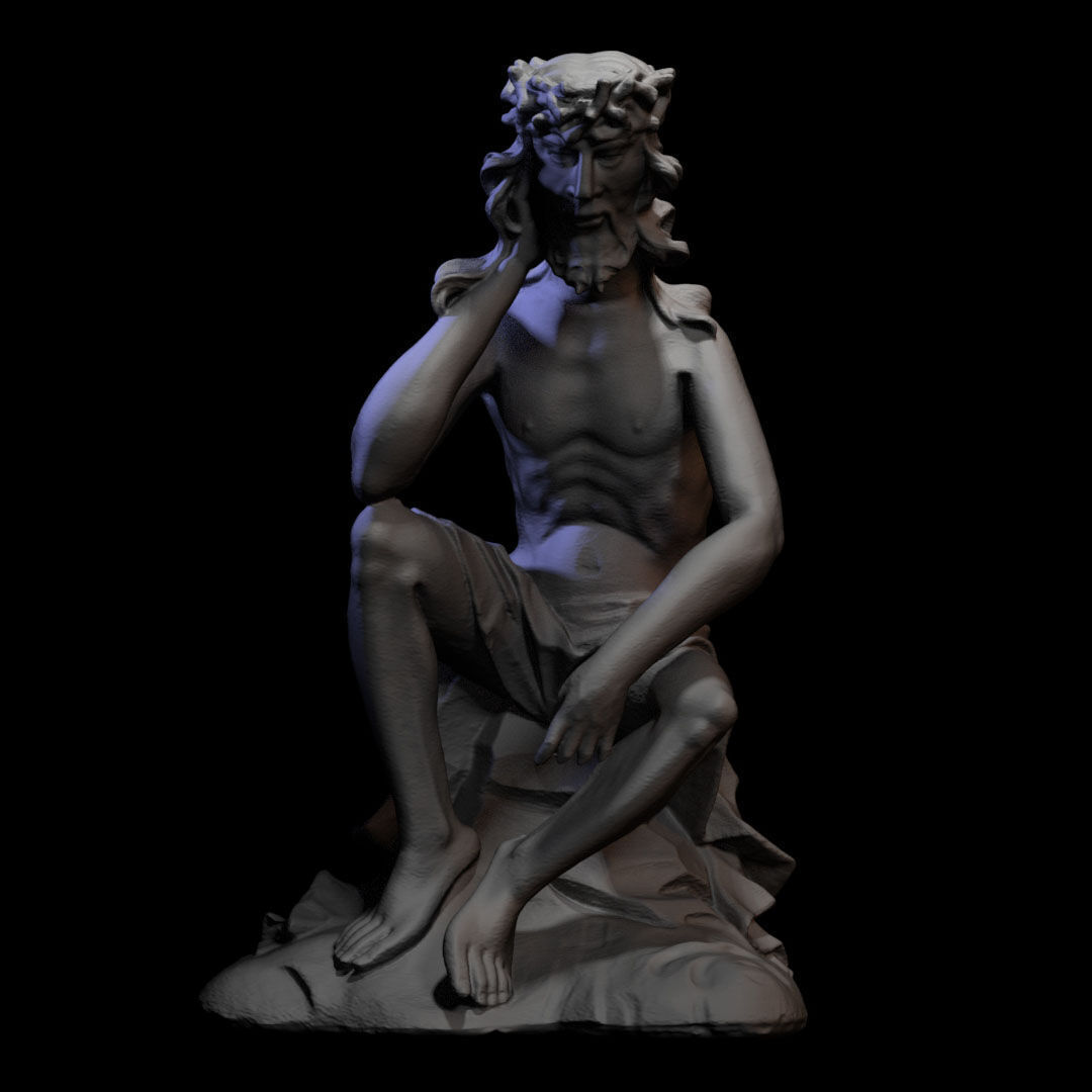 Wooden sculpture 063 3D print model_2