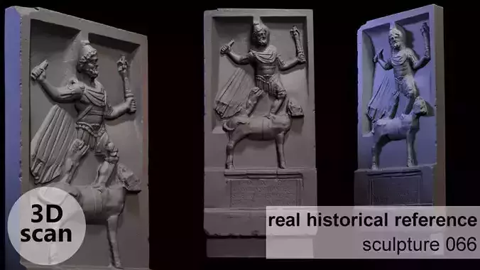 Stone sculpture 066 3D print model
