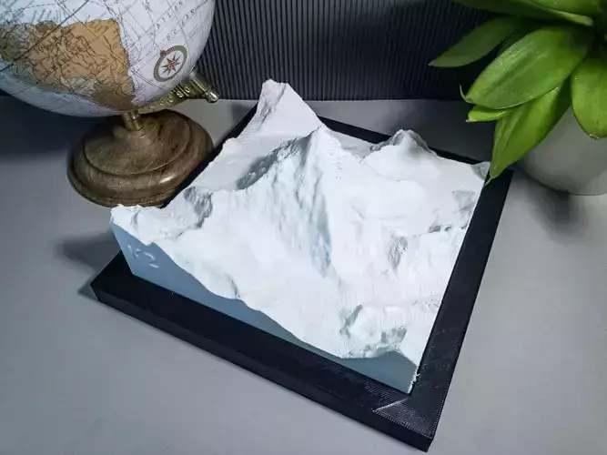 K2 Mountain 3D print model