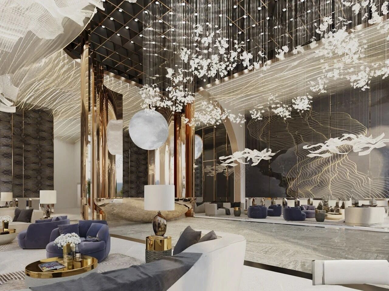 Reception Hall 3D model_2