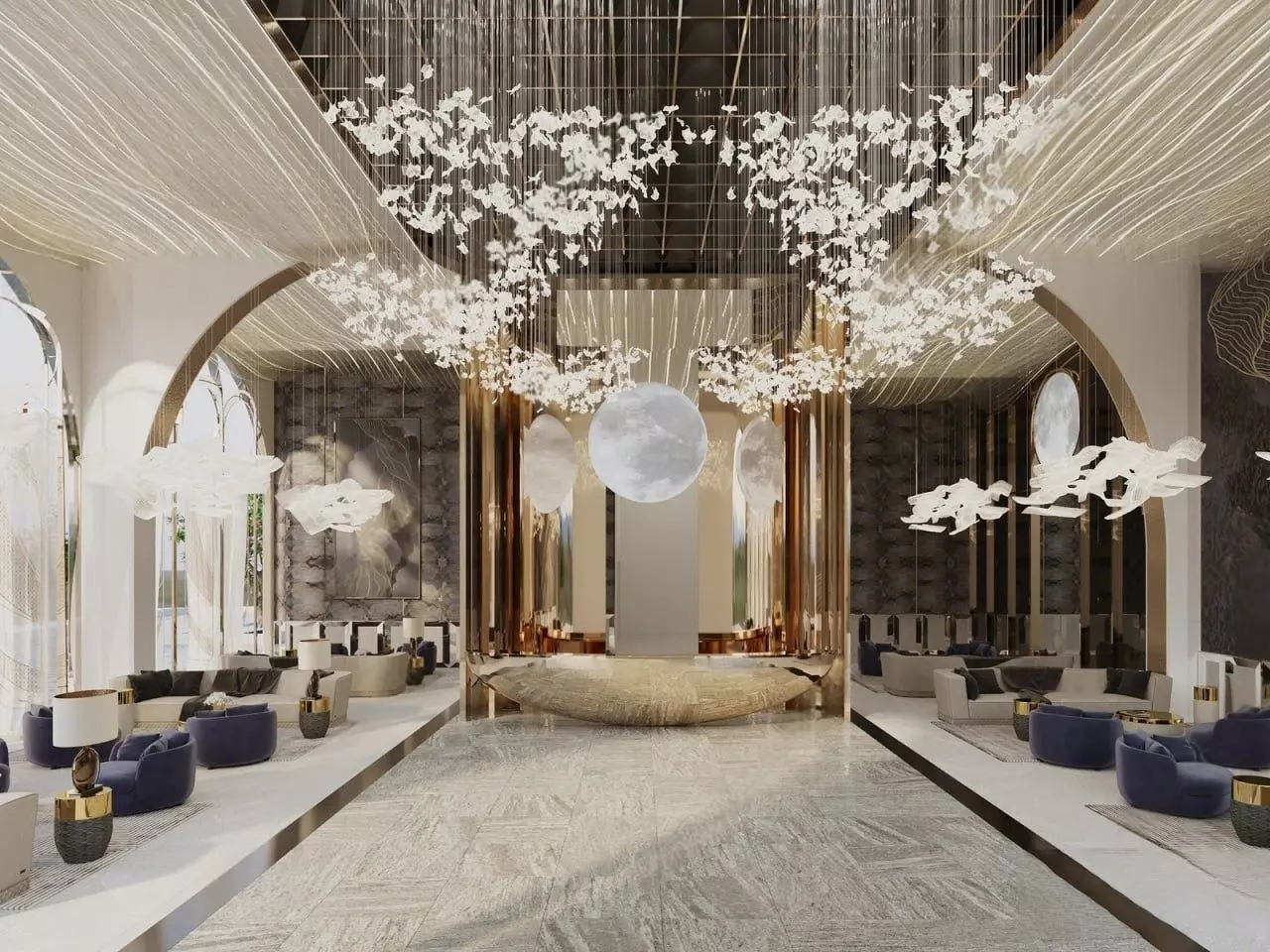 Reception Hall 3D model_0