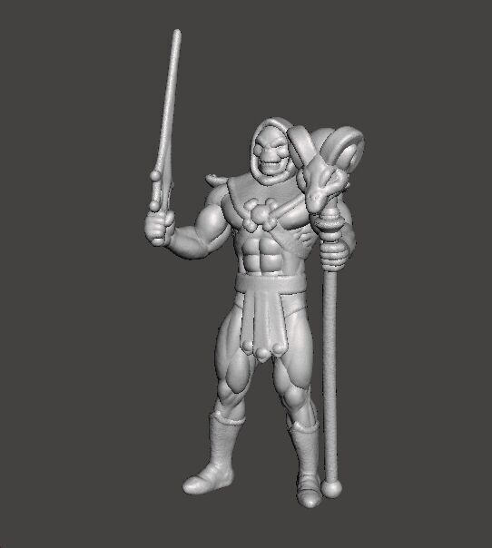 SKELETOR CLASSIC MINIATURE MODEL FIGURE FOR FANTASY GAME RPG DND 3D print model_1