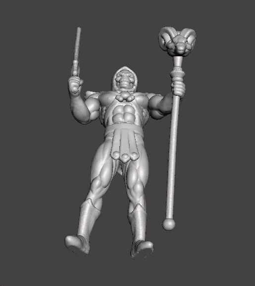SKELETOR CLASSIC MINIATURE MODEL FIGURE FOR FANTASY GAME RPG DND 3D print model_7