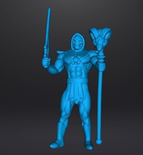 SKELETOR CLASSIC MINIATURE MODEL FIGURE FOR FANTASY GAME RPG DND 3D print model_8