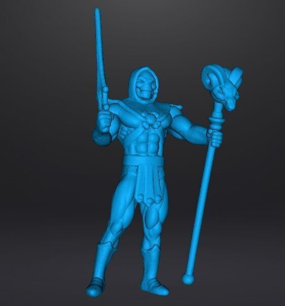 SKELETOR CLASSIC MINIATURE MODEL FIGURE FOR FANTASY GAME RPG DND 3D print model_10
