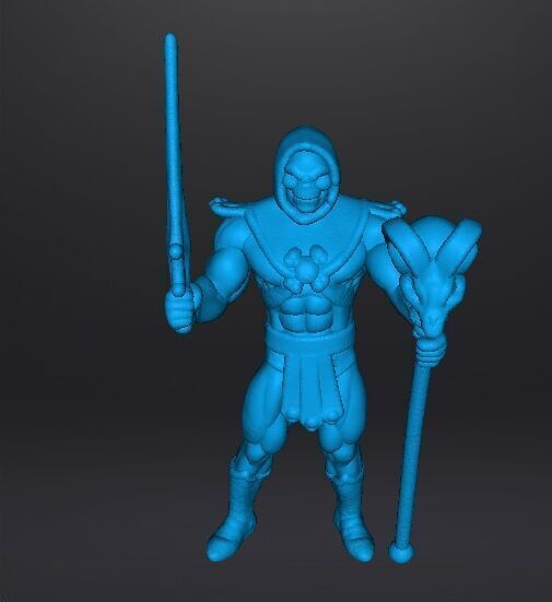 SKELETOR CLASSIC MINIATURE MODEL FIGURE FOR FANTASY GAME RPG DND 3D print model_11