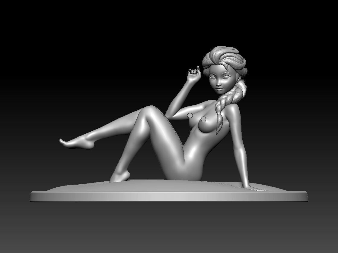 Princess Elsa - Snow Queen 3D print model_5