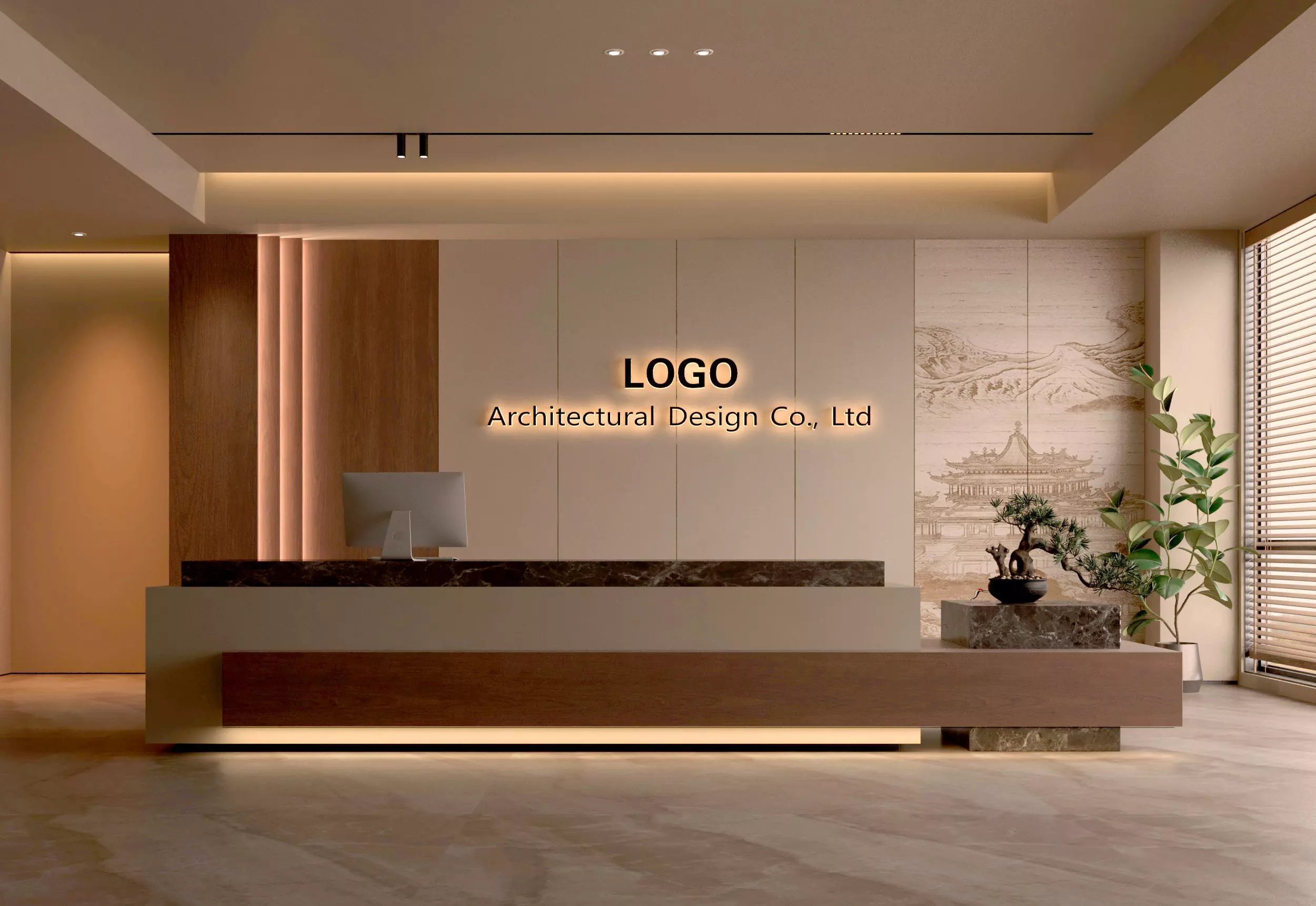 Reception 3D model_0