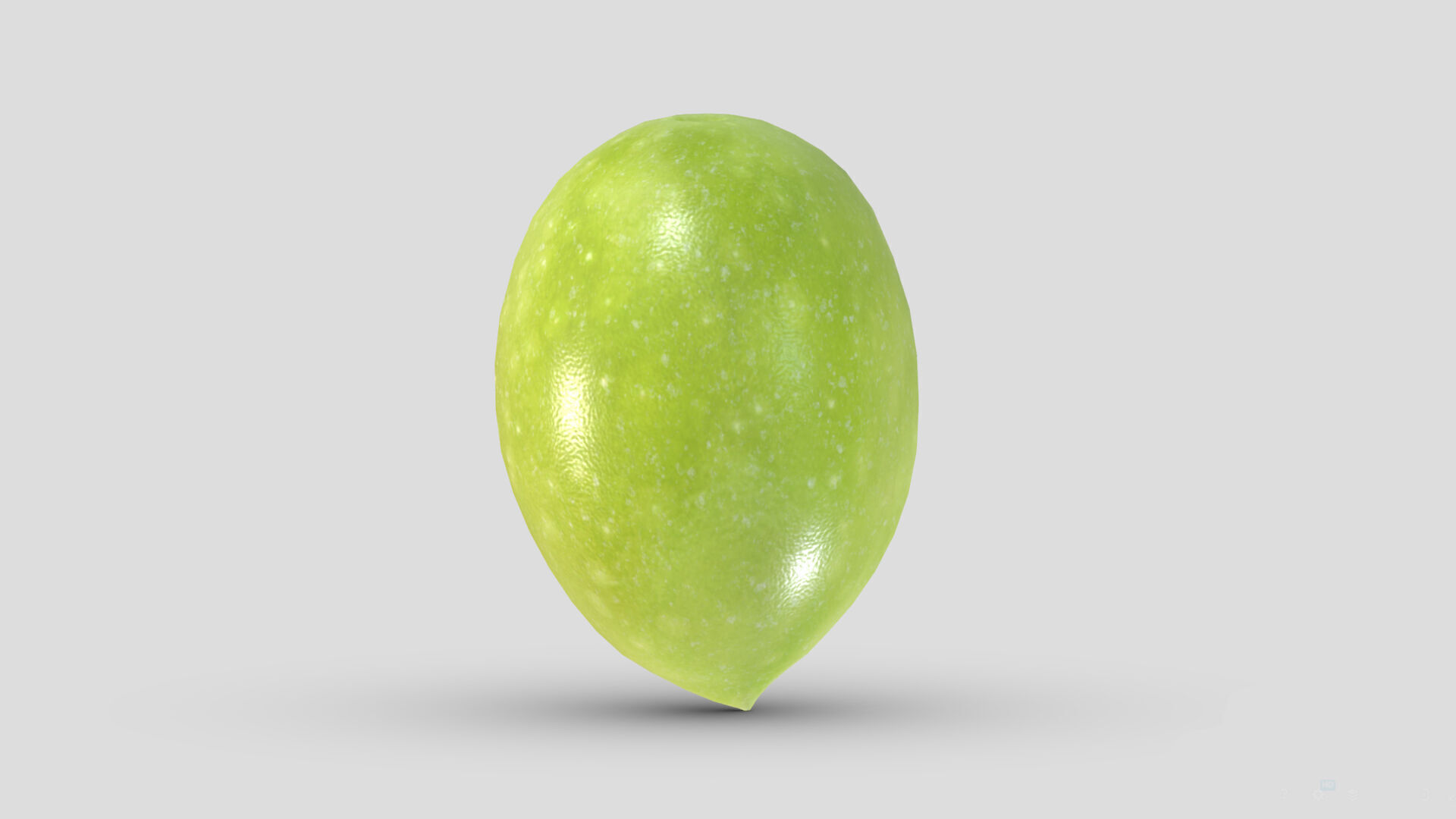 Olive Low Poly Realistic Fruit Game Asset Low-poly 3D model_2