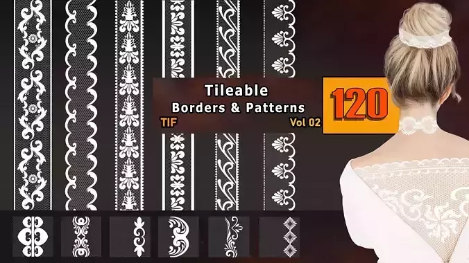 120 Alphas-Tileable Borders-Patterns-Vol2