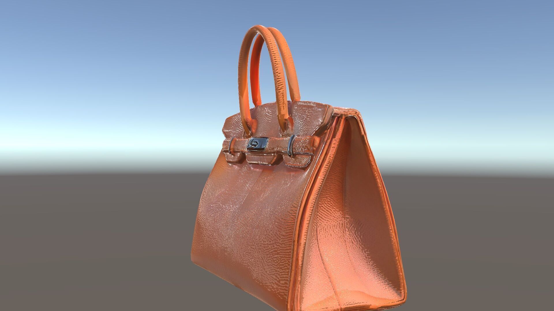 Elegant Leather Handbag D Model Pack Low-poly 3D model_16