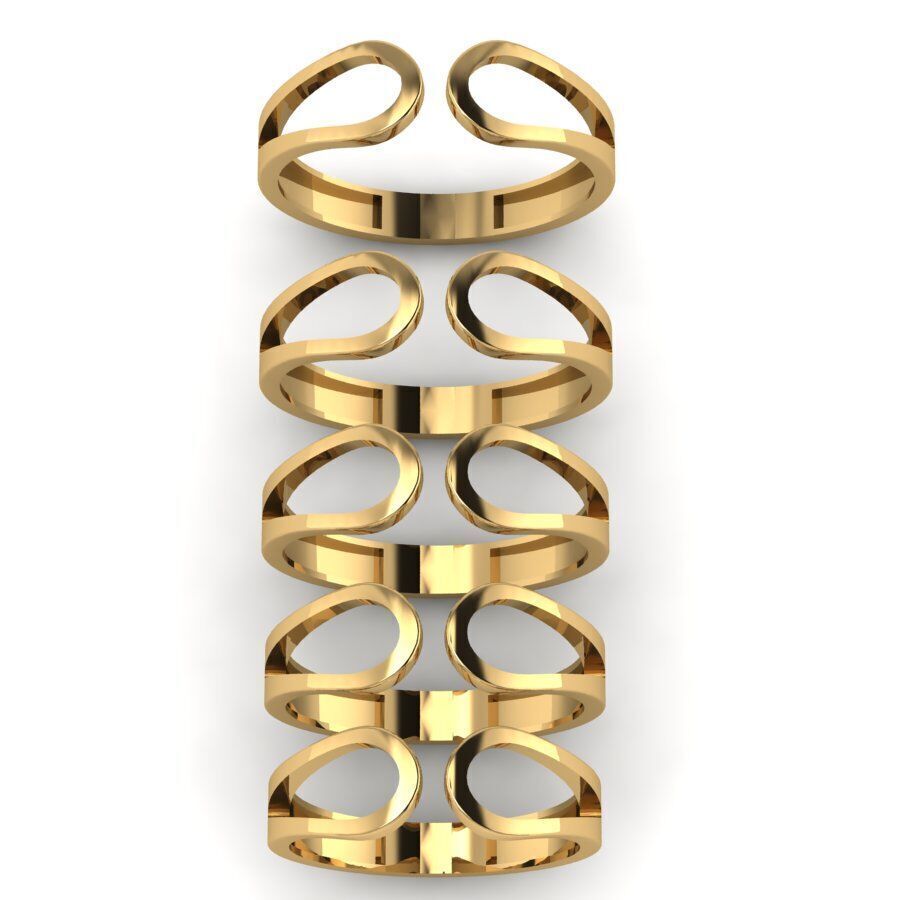 Gold Ring Jewelry  Ring stl 3dm 3dprintmodel 3D print model_6