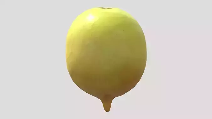 Pouteria Caimito Star Apple Low Poly Tropical Fruit