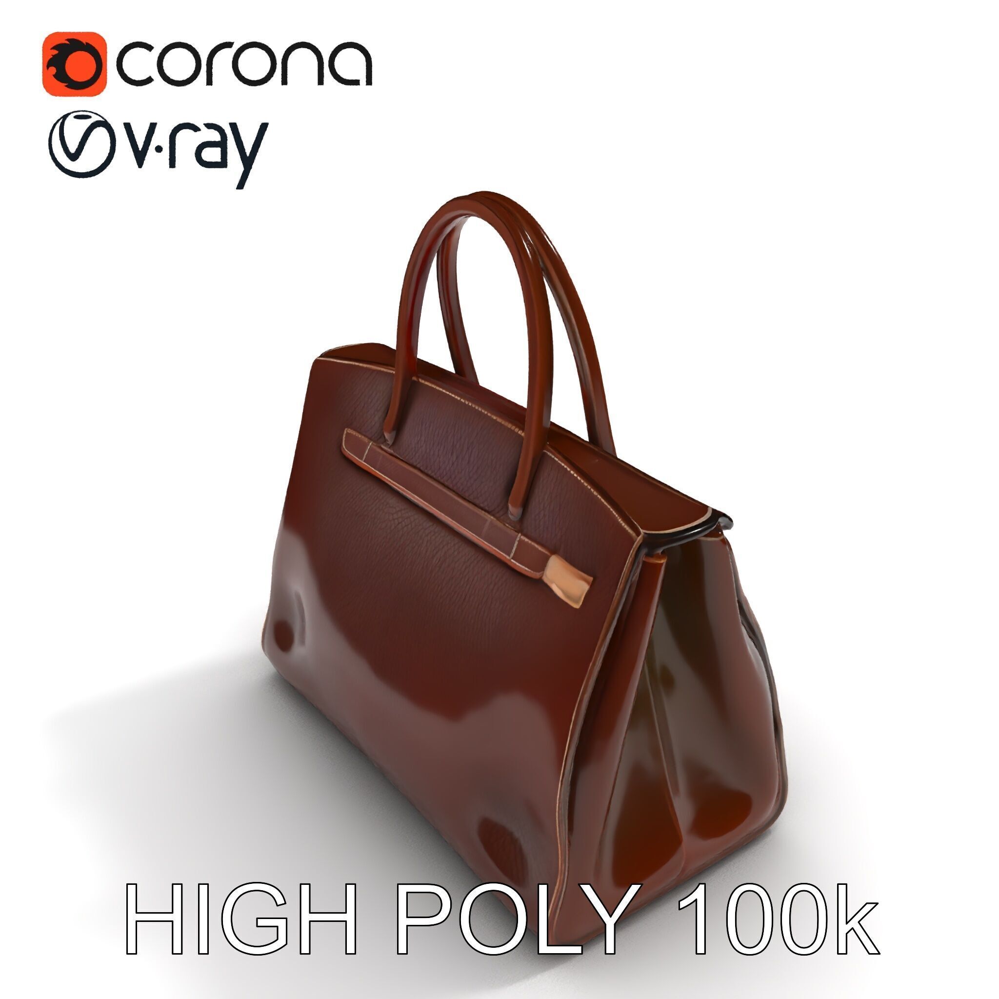 Luxury Handbag Model Pack for D Rendering and Games Low-poly 3D model_22