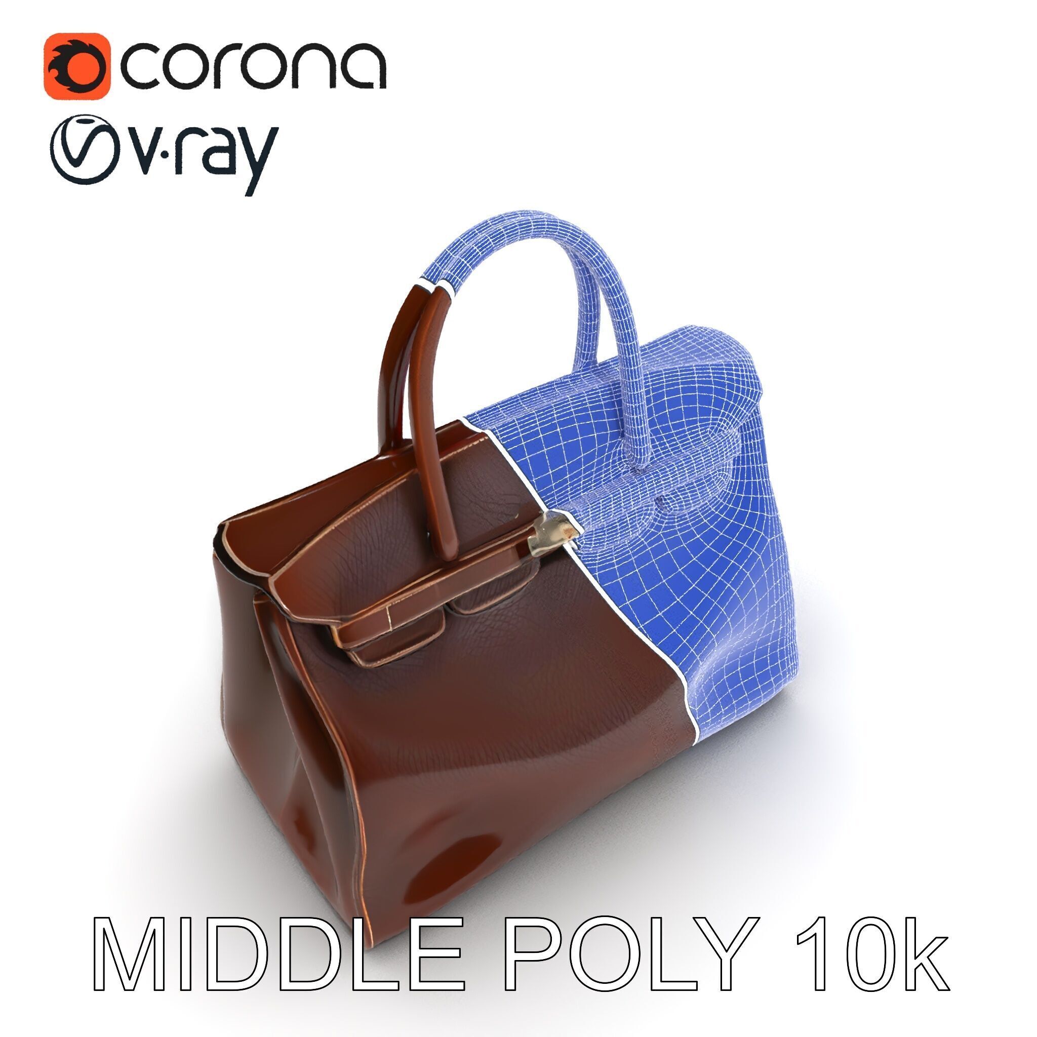 Luxury Handbag Model Pack for D Rendering and Games Low-poly 3D model_30