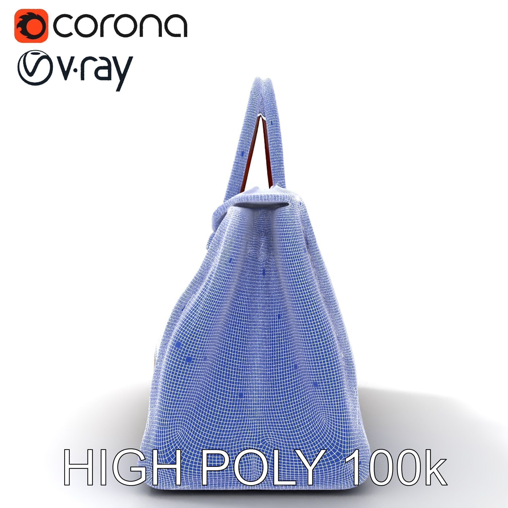 Luxury Handbag Model Pack for D Rendering and Games Low-poly 3D model_32