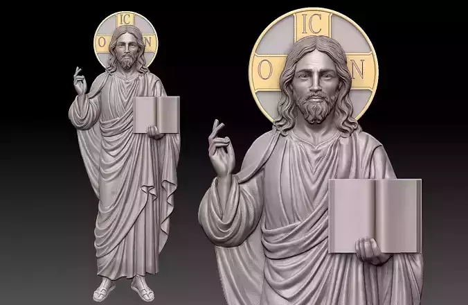 Jesus Christ Pandokrator orthodox  3D print model