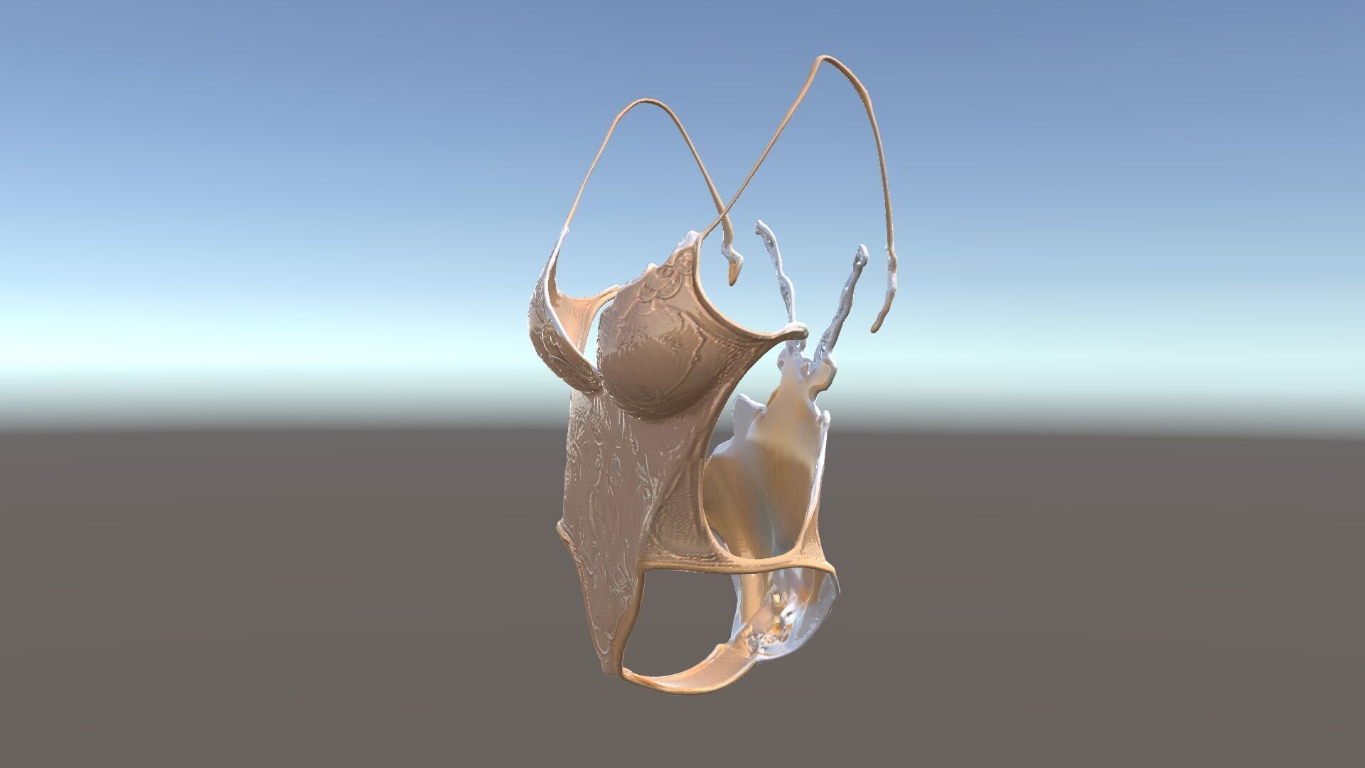 Lace Bodysuit Model Pack Intricate Design and Realistic Text... Low-poly 3D model_6