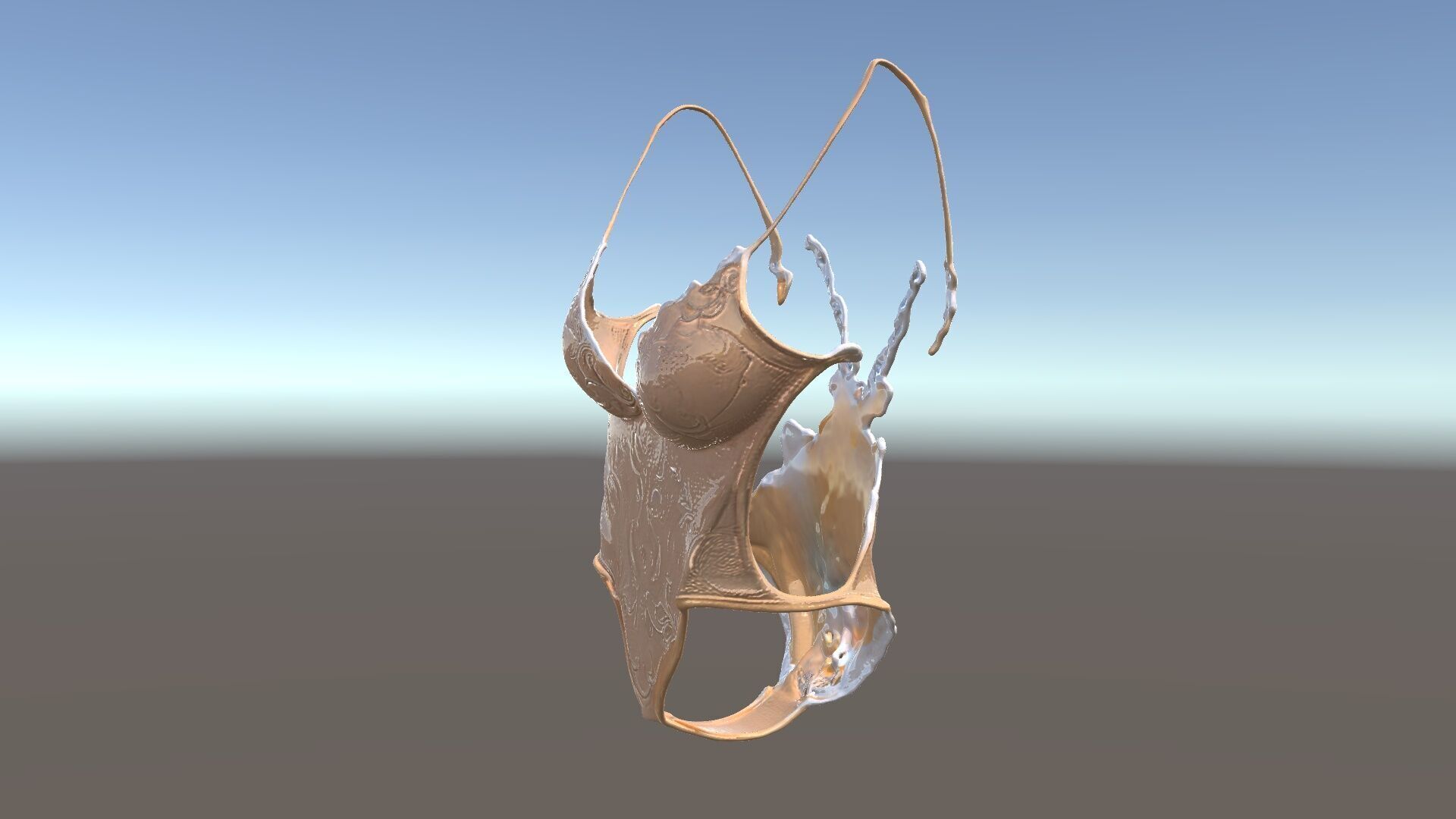 Lace Bodysuit Model Pack Intricate Design and Realistic Text... Low-poly 3D model_5