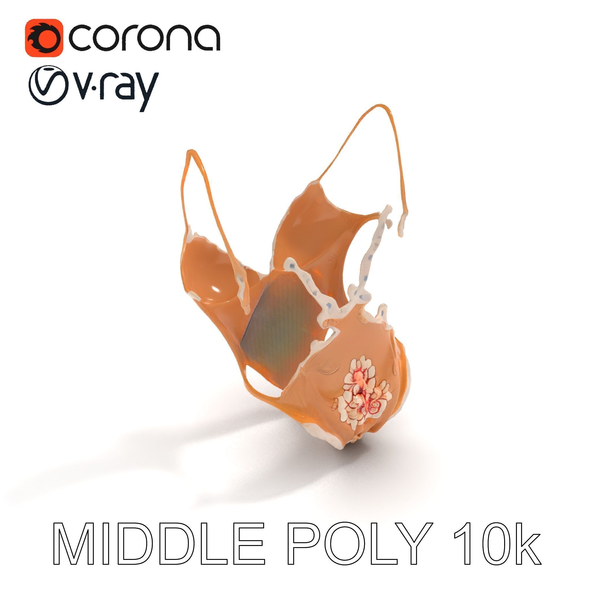 Lace Bodysuit Model Pack Intricate Design and Realistic Text... Low-poly 3D model_16