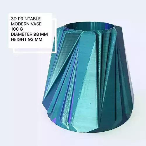 Modern vase for 3d printing