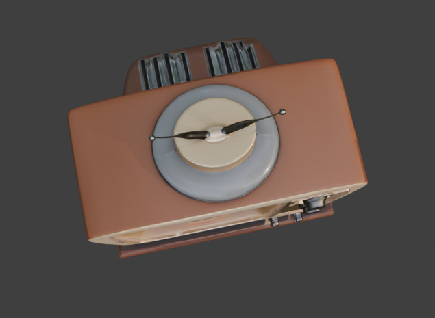 TV Game-Ready 3D Model with PBR Textures Low-poly 3D model_15