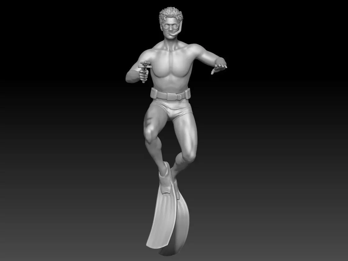 snorkeling 2025 boy 3 3D print model_0